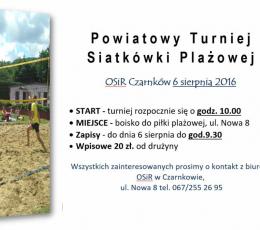 Powiatowy turniej Siatkówki Plażowej